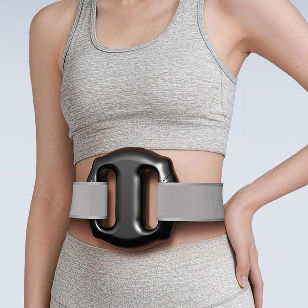 Hot Compress Electric Fascia Ring Portable Muscle Handheld Massager Gym