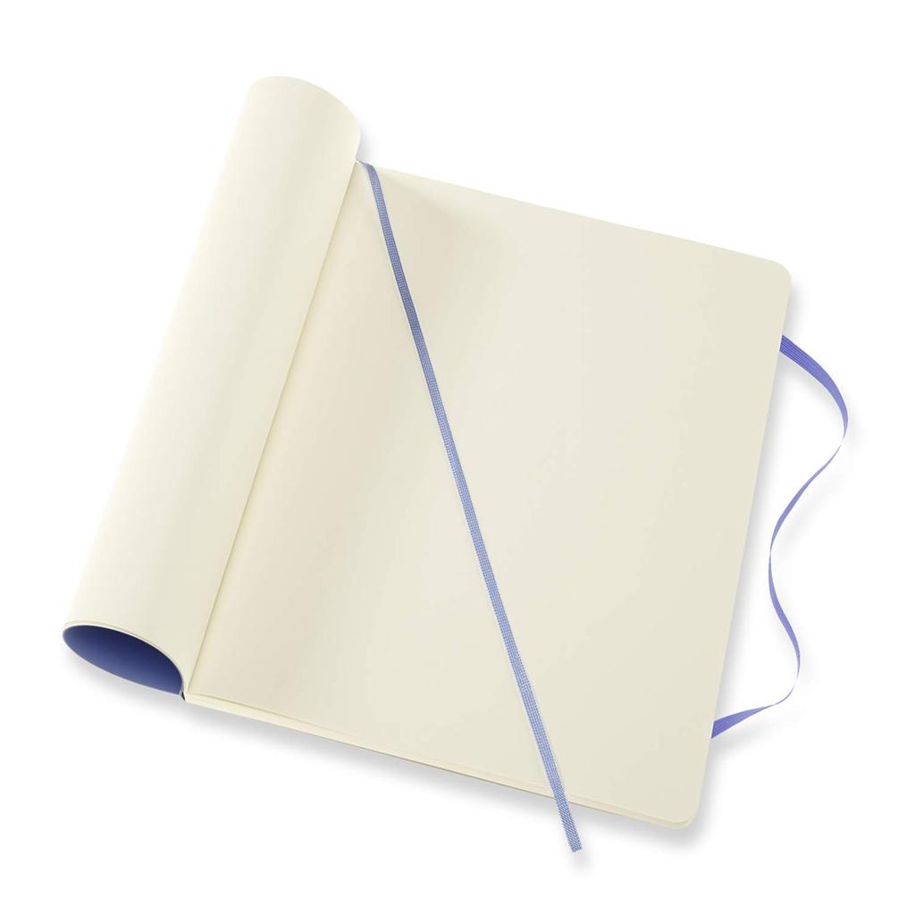 Moleskine Notebook Classic Notebook Soft Cover Plain XL Size wide x 25cm Hydration Blue QP623B42 (19cm long)