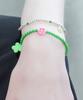 Bonbeau Aloha Color Acrylic Ball Bracelet Color Smile And Flower Charm Point Acrylic Ball Bracelet