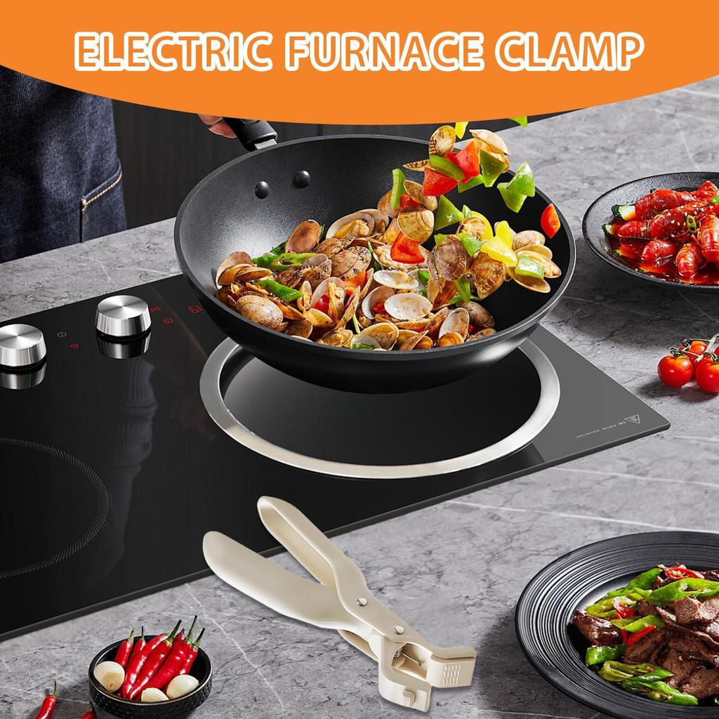 Anti Scald Plate Gripper Non-Slip Grabber 7.48 Inches Air Fryer Pans Gripper For Kitchen Meal Preparation Serving Dish Outdoor