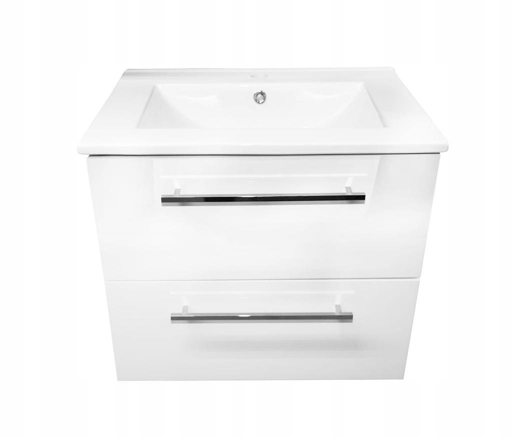 Hanging Bathroom Cabinet with Sink 60x50 Pinia with Chromed Extended Faucet