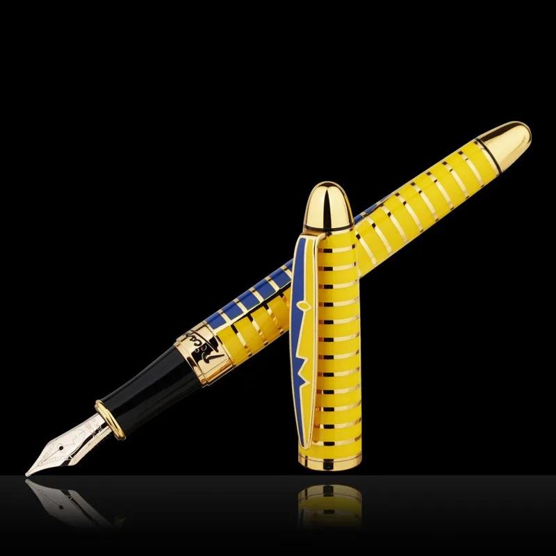 Pimio 81 Series Fountain Pen 10K Gold M Nib High end Luxury Pen Business Office School Supplies Stationery PK JINHAO (Yellow,M(10K Gold Nib)) жёлтый