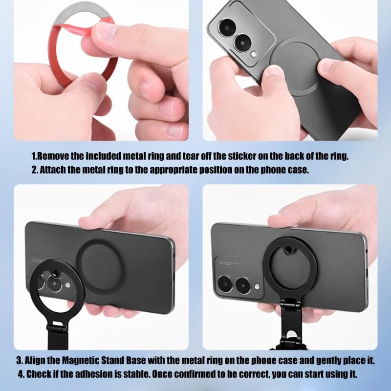 Magnetic Quick Release Mount Stand Phone Holder For AcePro2 Camera With 270Degree Rotation Universal Compatibility