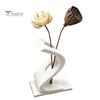 Handmade Carved Decor 3D Printed Curved Flower Arrangement Stand, Minimalist Holder Ornament, Bedroom Desk Accessory Creative Artistic Table