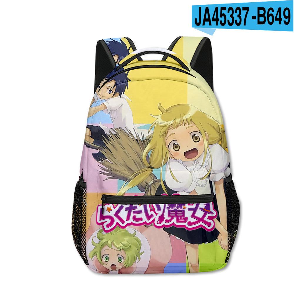 Cartoon Novelty Kpop Youthful School Bags Unisex Japan Anime Lost Witch Travel Bags 3D Print Oxford Notebook Shoulder Backpacks