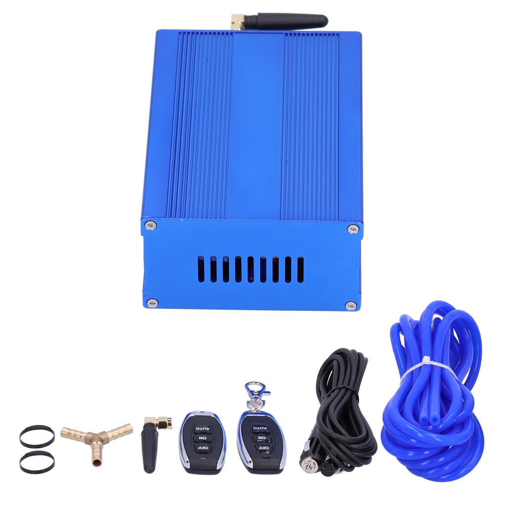Kit valvola di scarico auto con telecomando elettrico, dispositivo di controllo del vuoto, componenti automobilistici blu