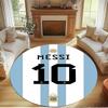 Lionel Messi Print Round Rug, Washable Floor Carpet, For Entryway Dorm Laundry Room Office Study, Home Decor Birthday Christmas Gift