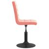 Dining Chairs 2 Pcs Swivel Pink Velvet