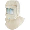 QWORK Sand Blasting Hood Cap, Shawl Sandblaster Protective Gear Mask, Anti Dust/Wind Sandblasting Tool Mask, Heat / Cut / Scratch Resistant Neck