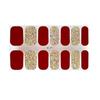 1 Sheet Gel Nail Strip UV Free Easy Apply Remove Self-adhesive Nail Sticker Long Lasting Waterproof Quality Glitter Solid Color Decorative Nail Wrap
