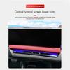 Leather Material Car Center Console Navigation Screen Lower Panel Decorate StickerFor BMW 5 Series G60 2025-2025 Car Accessories