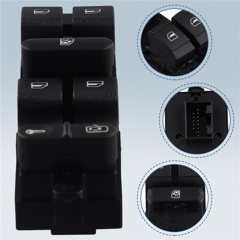 M63K-Electric Master Power Window Control Lifter Switch Car Glass Button 7M3959857D For VW Sharan Seat Alhambra 2004-2010