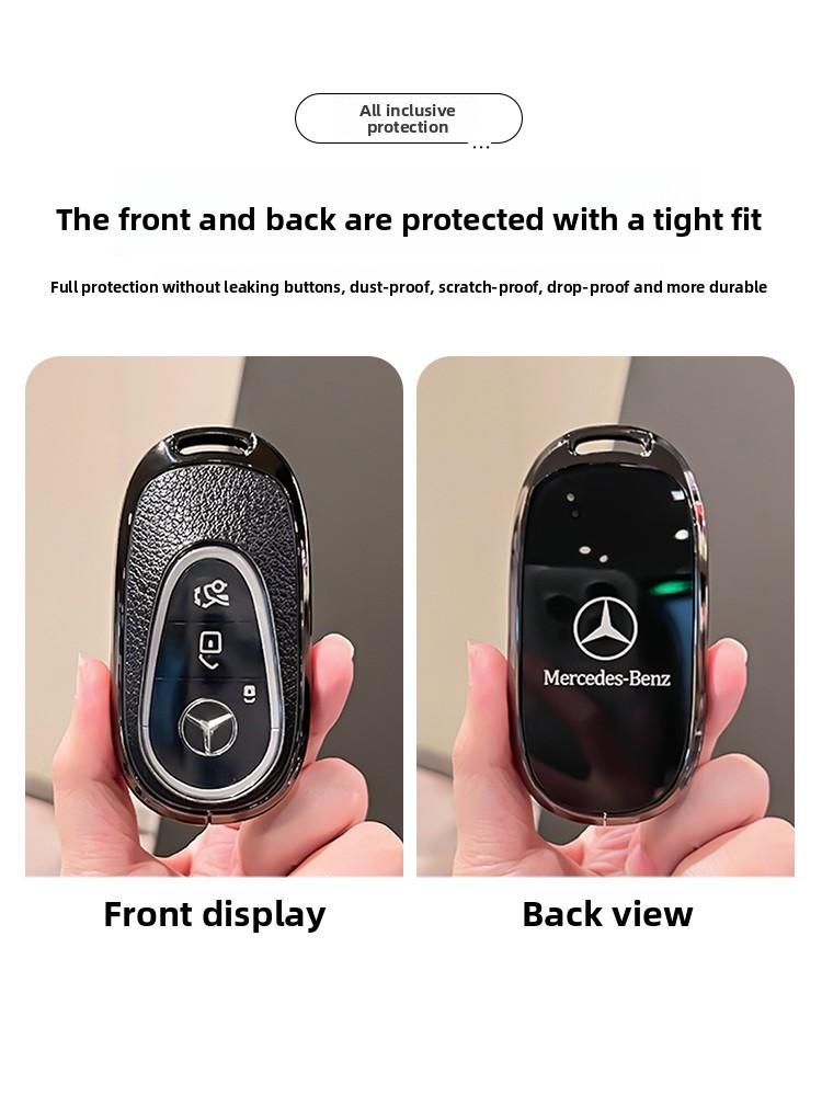 FA9Car Key Case Cover Shell Protector For Mercedes Benz 2021 C /S Class W223 W206 S350L S400L S450L S500L Accessories NMIM1