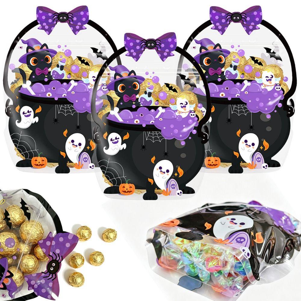 20PCS Multicolor Self Sealing Bags Cartoon Pattern Packaging Bags Storage Pouches Party Supplies