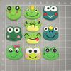 Popular Frog Series PVC Shoe Charms - Soft Rubber Crocs Buckles & Decorations