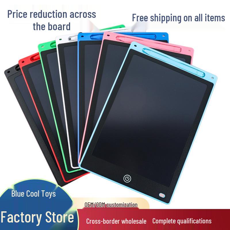 Kids' LCD Drawing Tablet - 6.5/8.5/10/12 Inch with One-Click Clear Screen