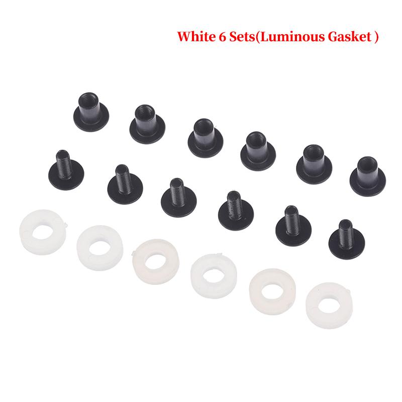 6 Sets Black Steel Short Post Chicago Screw Set Cross Head Perfect For Diy Kydex