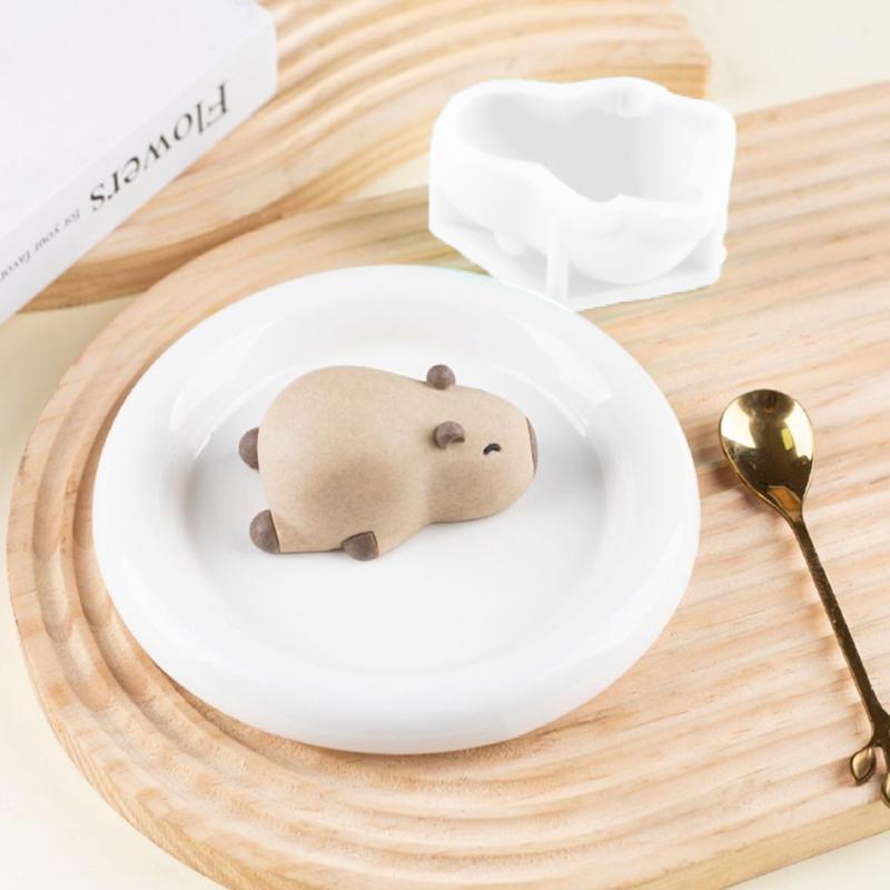 Cute Capybara Pudding Mold Mousse Silicone Mold Custard Mold Cake Mold Cartoon Capybara Cake Decoration Baking Bakery Tool