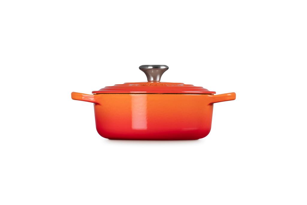 Le Creuset Japanische Cocotte, 18 cm, Orange, Gusseisen-Emaille-Topf, Gas-, Induktions- und Backofenkompatibel [Offizielles Japanisches Produkt]