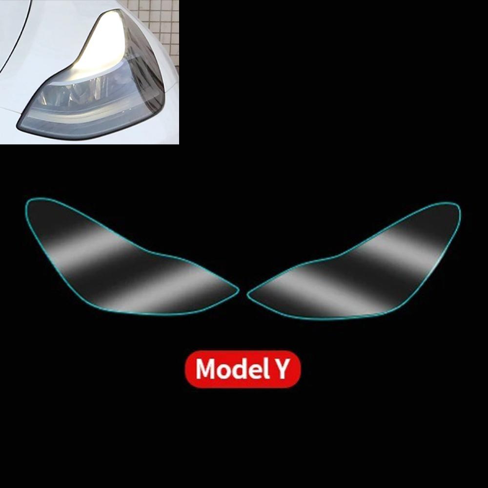 TPU Car Headlight Taillight Foglight Protective Film For Tesla Model Y 3 HD Anti-Scratch Lens Cover Durable Anti-Fingerprint