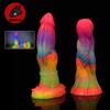 NNSX Mini Color Luminous Dildo Dragon Animal Penis Beginner Shine By Absorbing Light Masturbators with Suction Cup Sex Toys