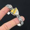 Friendship Day Deal Bumble Bee Jasper Stone Wife Bangle Bracelet Sterling Silver