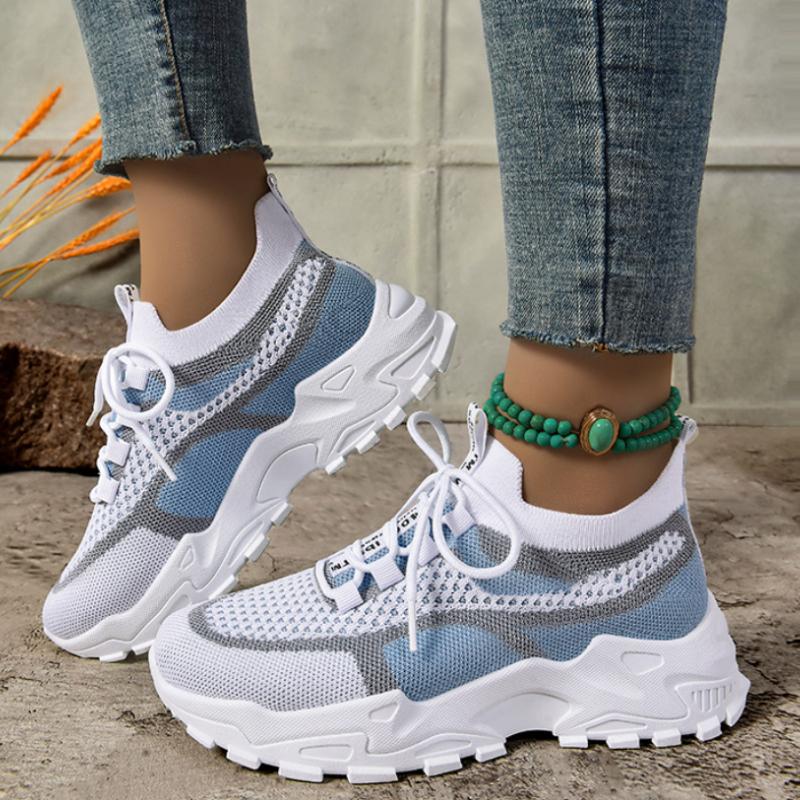 Women's Fashion Spring Casual Shoes Lightweight Women's Shoes, Fly-Weave Breathable Mesh Shoes