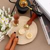 2pcs/set Animals Wax Seal Stamps With Handle, Bear, Mandala Elephant, Dog and cat on the moon pattern Brass Wax Stamps For Decor