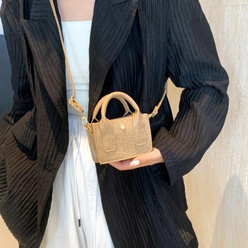 Popular Summer Mini Crocodile Pattern Messenger Bag Simple Casual Texture Korean Version Single Shoulder Small Square Bag Women