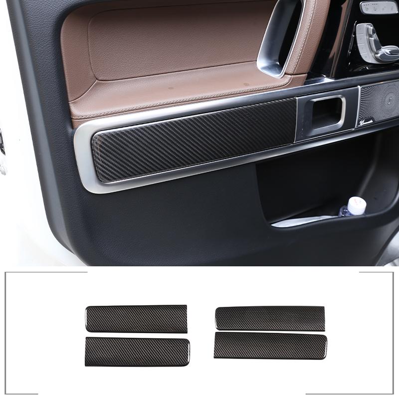 For Mercedes-Benz G-Class 2019-2020 Interior Exterior Decoration Accessories W463 G350 G500 Real Carbon Fiber Protection Sticker