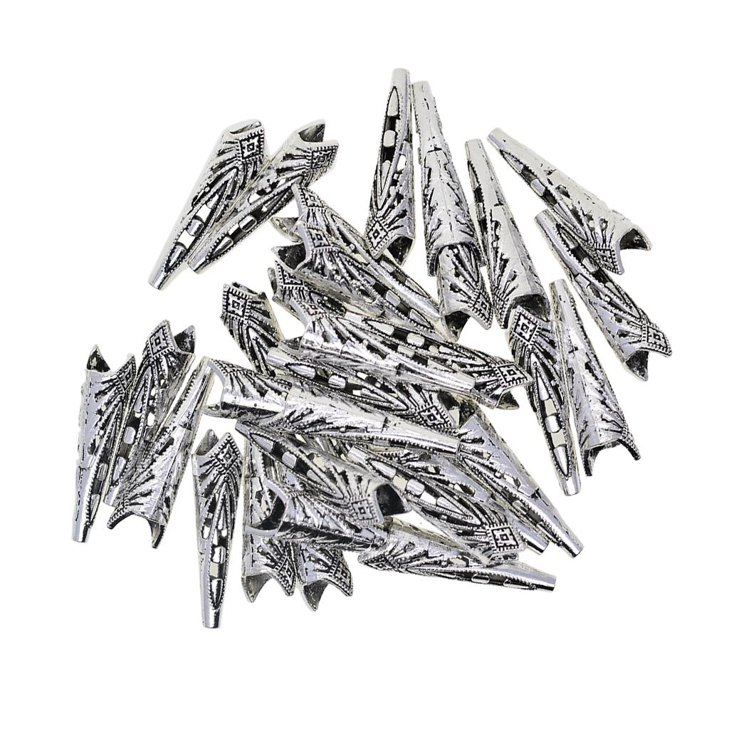 30 stk Horn Dusk Caps Bead End Cap Charm Smykker Funn Håndverk Ornamenter