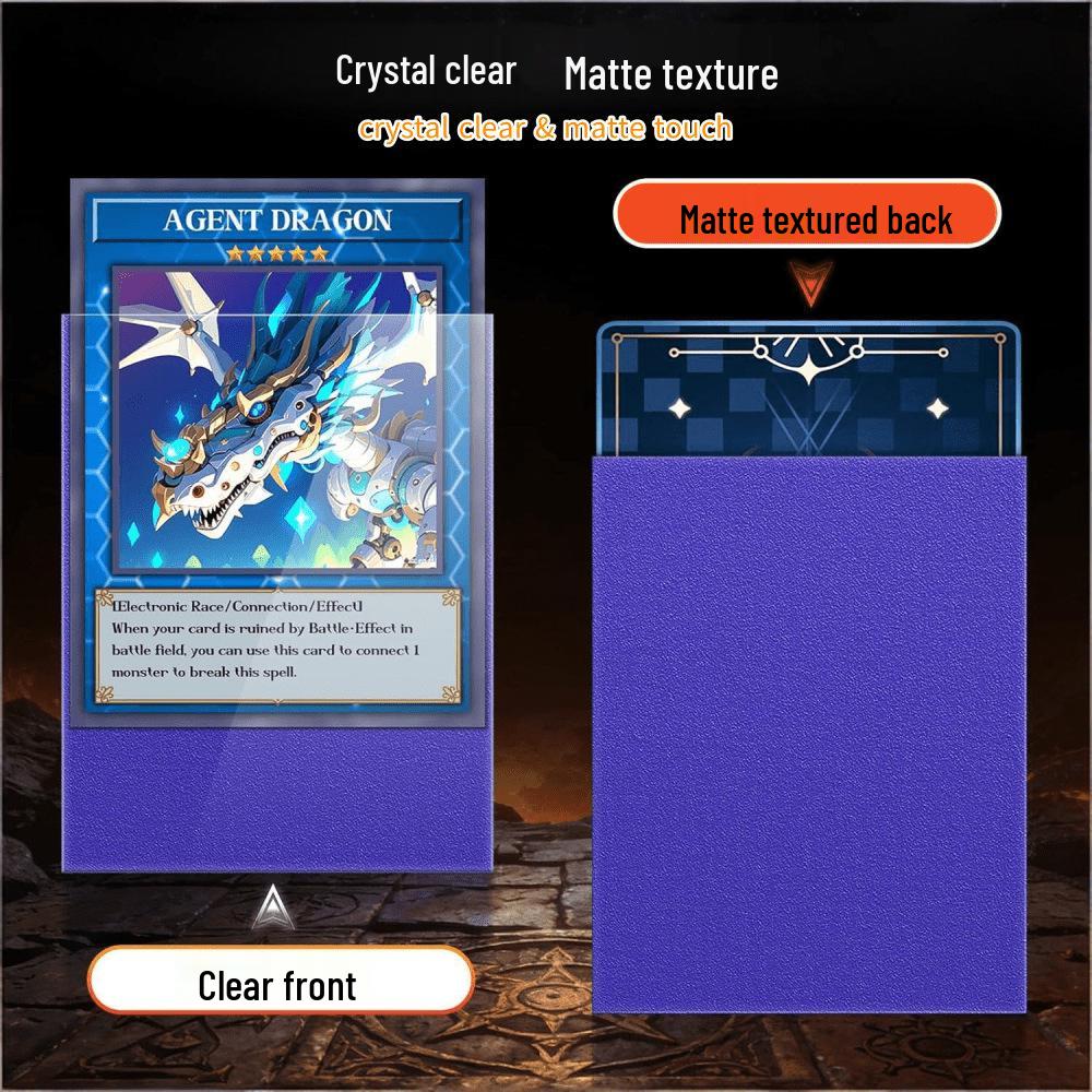 63x90mm Solid Color Card Sleeves for Magic: The Gathering, Yu-Gi-Oh!, and Board Games - PP Protective Bags