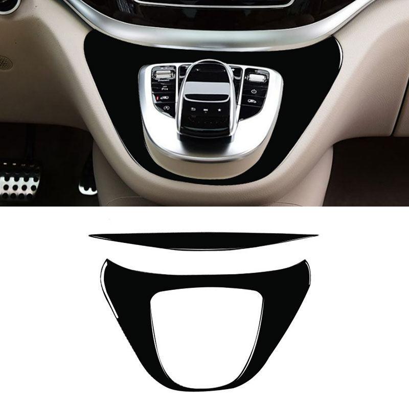 For Mercedes Benz V Class V250 V260 2015 2016 2017 2018   Car Center Control Multimedia Button Panel Frame Cover Trim