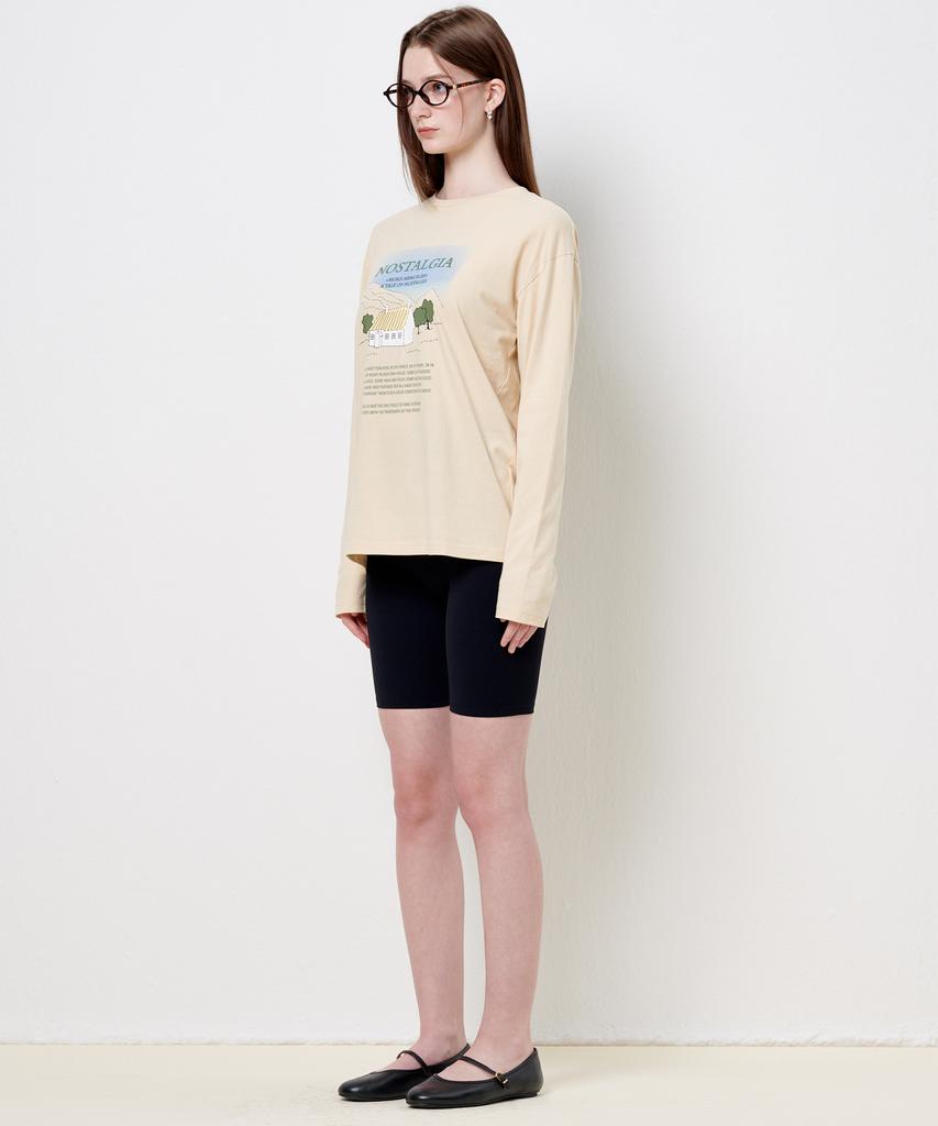 PLAC WOMEN Nostalgia Long Sleeve T-Shirt Beige