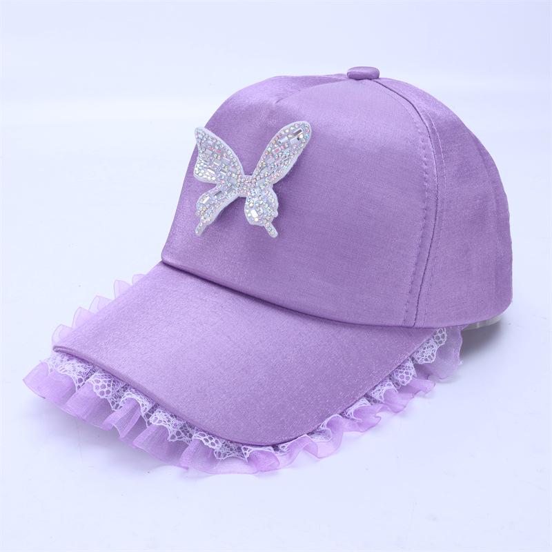 Girls' Spring and Summer Princess Sun Protection Cat Baseball Cap