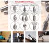 3*6 Double Grain Tungsten Steel Grind Head 10pc Hard Alloy Rotary File Electric Grind Mold Woodwork Grinding File Tool Set