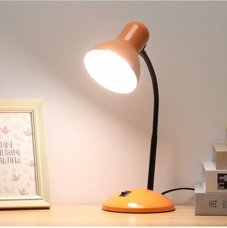 LED Iron Table Lamp: Eye Protection, Foldable Design for Bedrooms and Offices