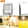 30W (echivalent 300W) Proiector LED, luminozitate ridicată, 3900lm, lumină caldă 3000K alb cald, anti-orbire, pentru uz exterior, putere ultra-înaltă, îmbunătățit