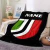 Custom Name AC Milan Crest Blanket for Couch & Bed, Plush Cozy Fuzzy Blanket Super Soft & Warm Blankets for Fall and Winter. 0908274