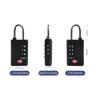 Padlock 4 Digit Combination Lock TSA Cabinet Locker New Customs Password Lock  Travel