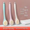 Long-Handled Soft Bristle Bath Brush with Towel for Powerful Back Scrubbing