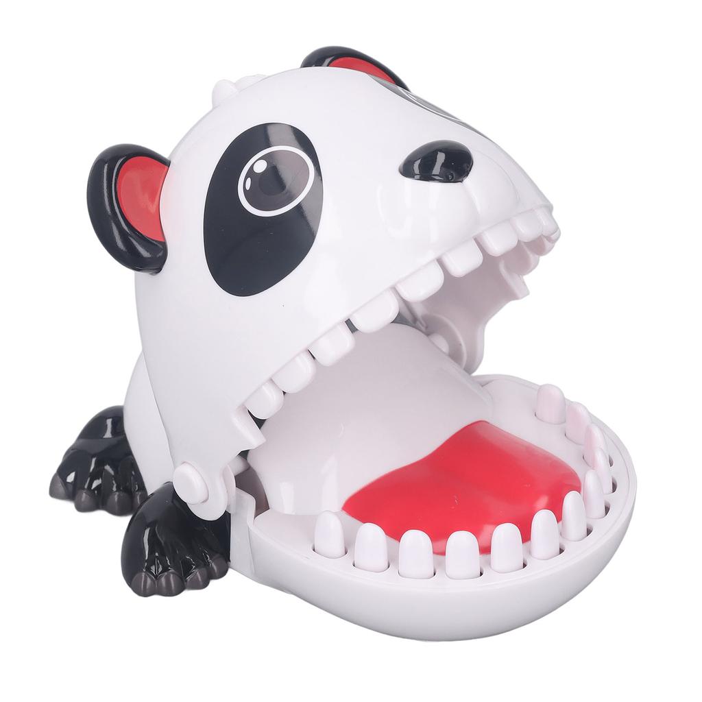 Finger Biting Prank Toy Panda Shaped Interactive Press Teeth Funny Game with Turntable for Kids