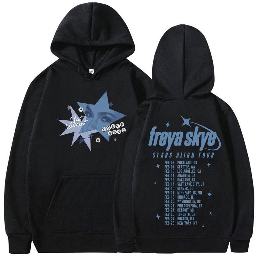 

Freya Skye Stars Align Tour Hoodie Men Women Fashion High Quality Fashion Soft Sweatshirt Retro Oversized Long Sleeve Hoody S
