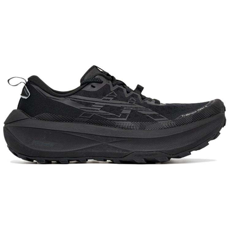 Asics Trabuco Max 4 Comfortable Versatile Breathable Rebound Running Shoes Men Sneakers Black 1011C187-001