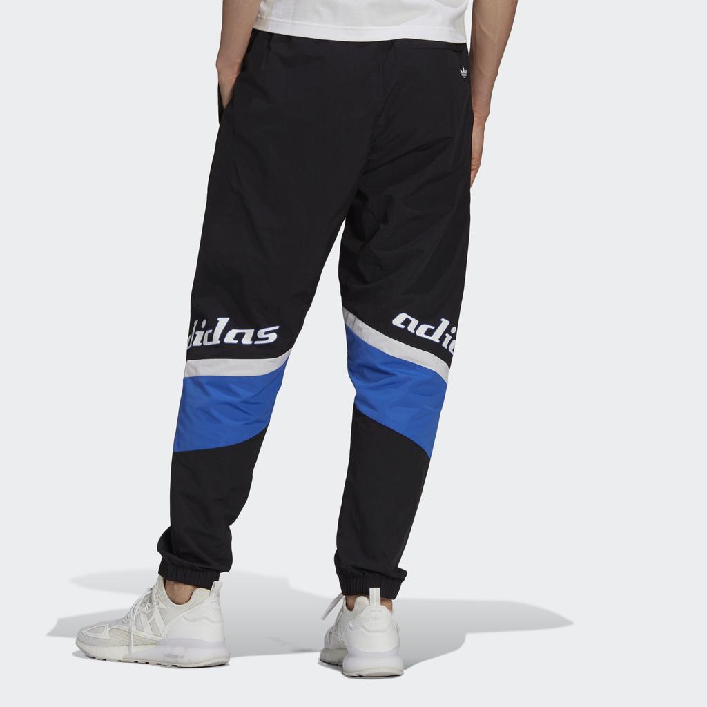Adidas Originals Trefoil TGP Pants With Logo Embroidery And Contrast Print Cuff Men Bottoms Black HA4737
