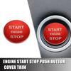 Car Engine Start Stop Button Cover Trim Sticker for Range Rover 2013- Red