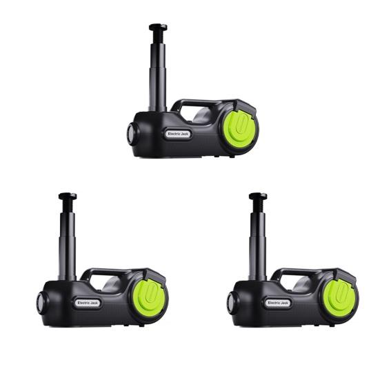 Electric Hydraulic Jack Emergency Tool Kit with Window-Breaking Hammer Anti-Slip Gloves Battery Clamps Electric Wrench