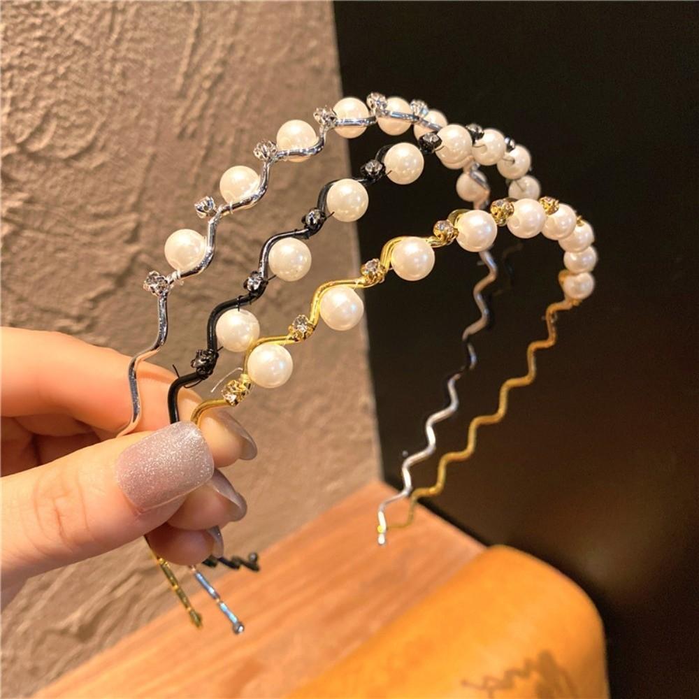 Sweet Hair Band Pearl Hair Hoop Headwear Headband  Hair Accessories