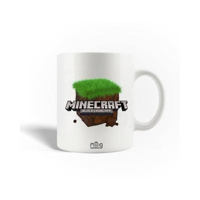 Ceramic Mug - Minecraft - Block Launcher - 30cl - Dishwasher Safe - White