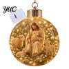 Illuminated Faith Based Decor Christian Scripture Keepsake, Light Up Religious Hanging Ornament with Bible Spiritual Encouragement Home Verse,